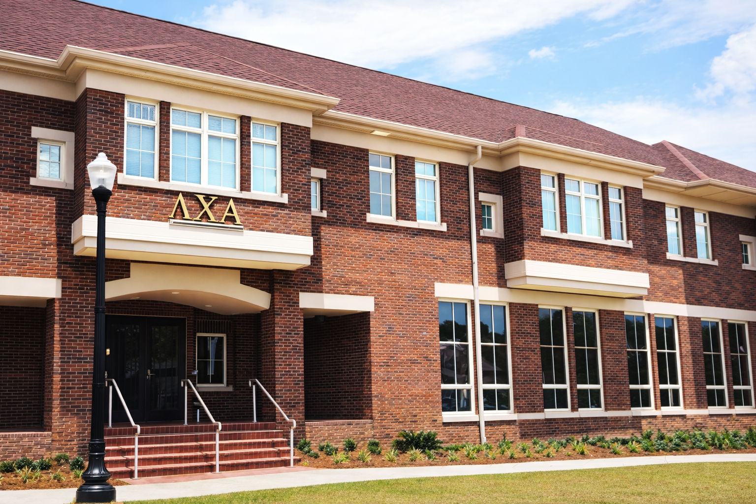 Lambda Chi Alpha Heritage Grove — Exterior Letters