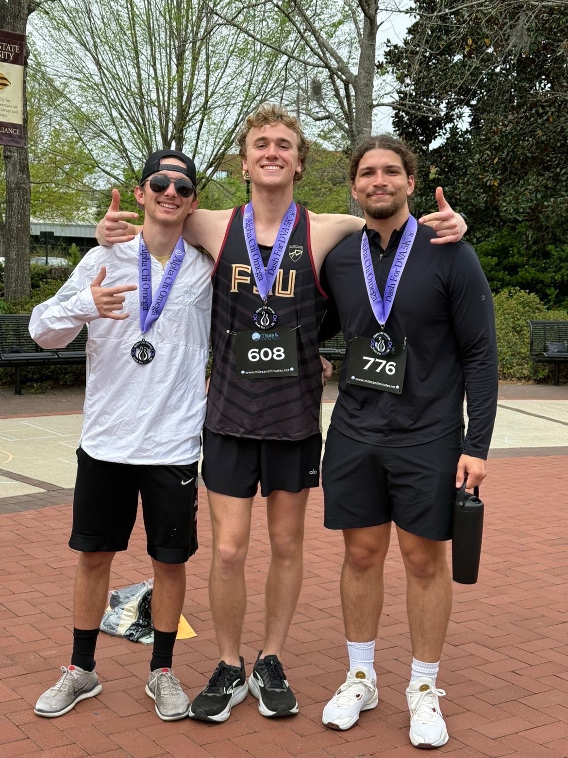 Brothers at the Alpha Chi Omega Dash for DVA 5K