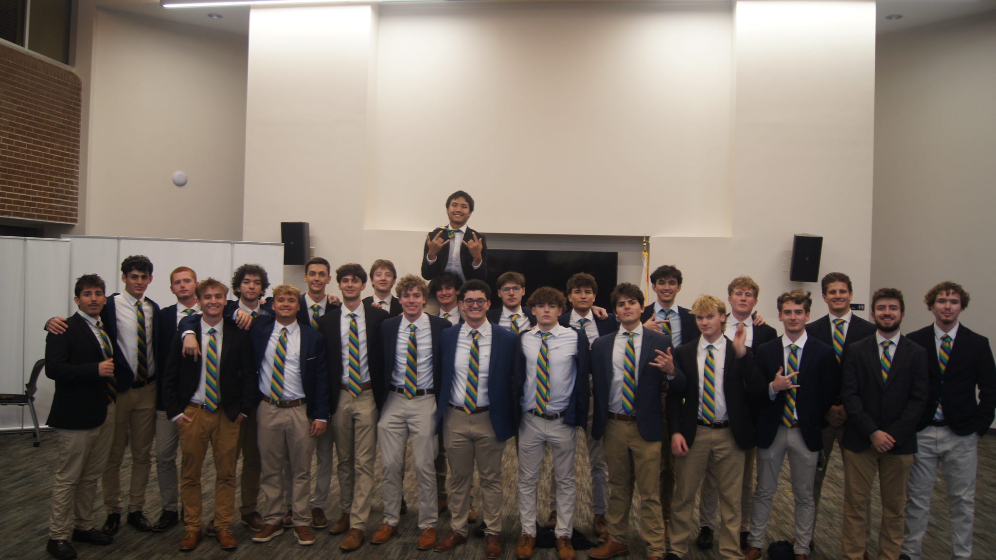 Spring 2026 initiation class of Lambda Chi Alpha Zeta-Rho
